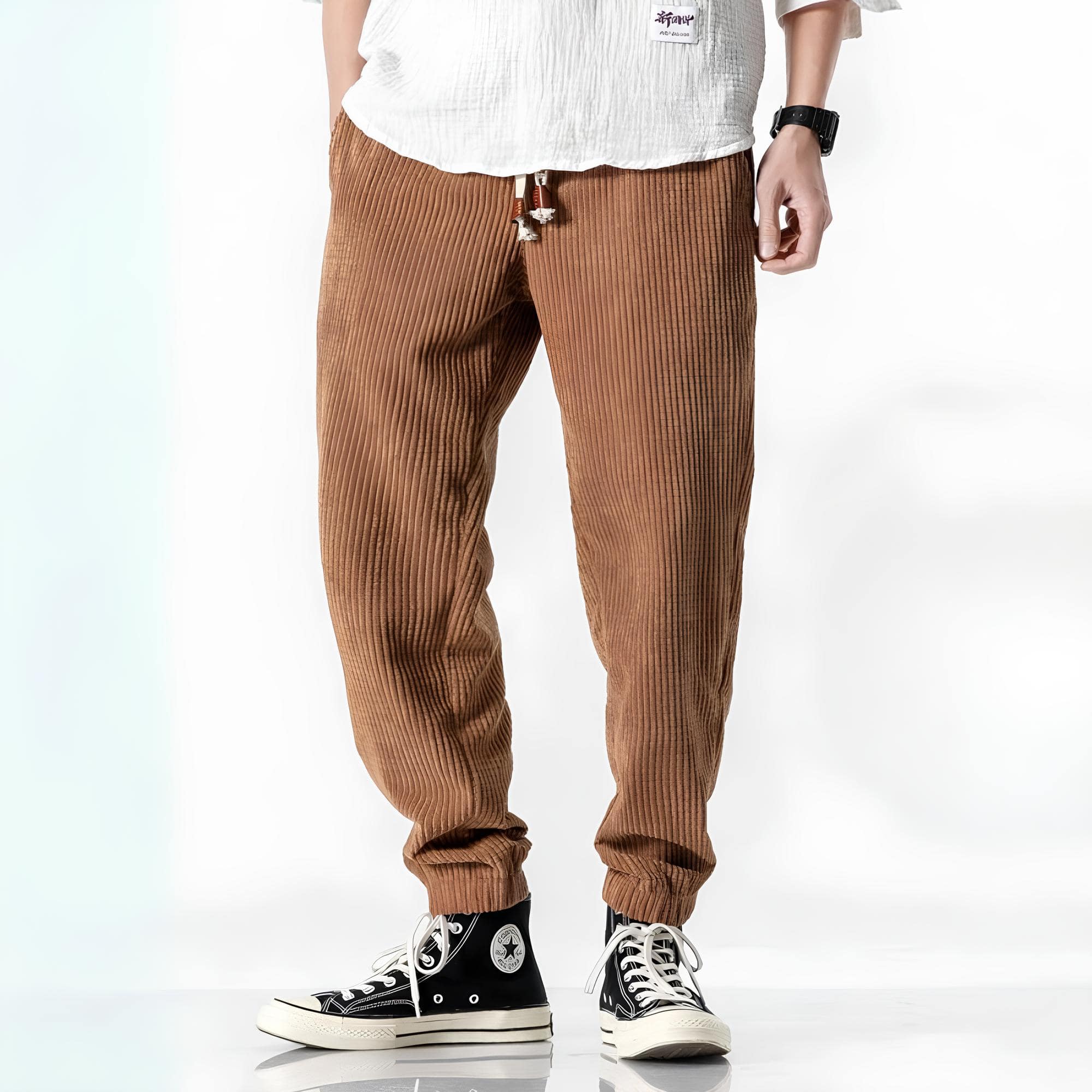 Pantalon en velours côtelé