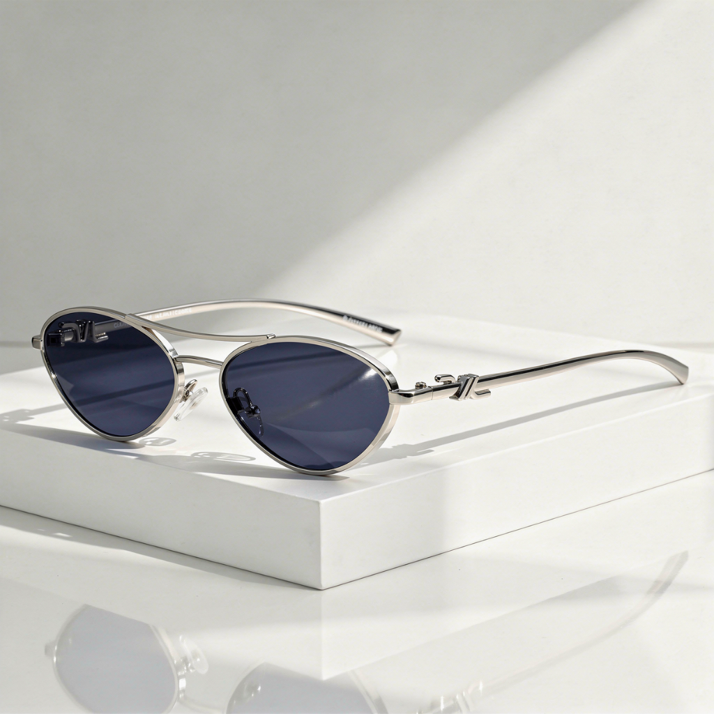 Lunettes de Soleil Ovales Métal