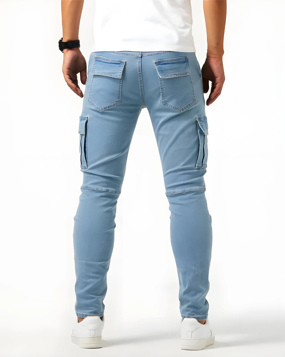 Pantalon cargo élastique premium
