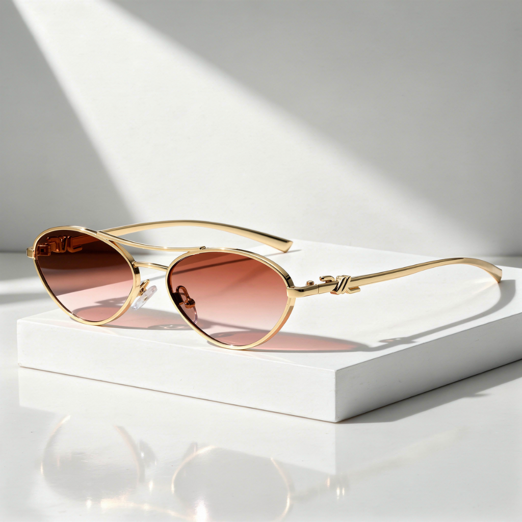 Lunettes de Soleil Ovales Métal