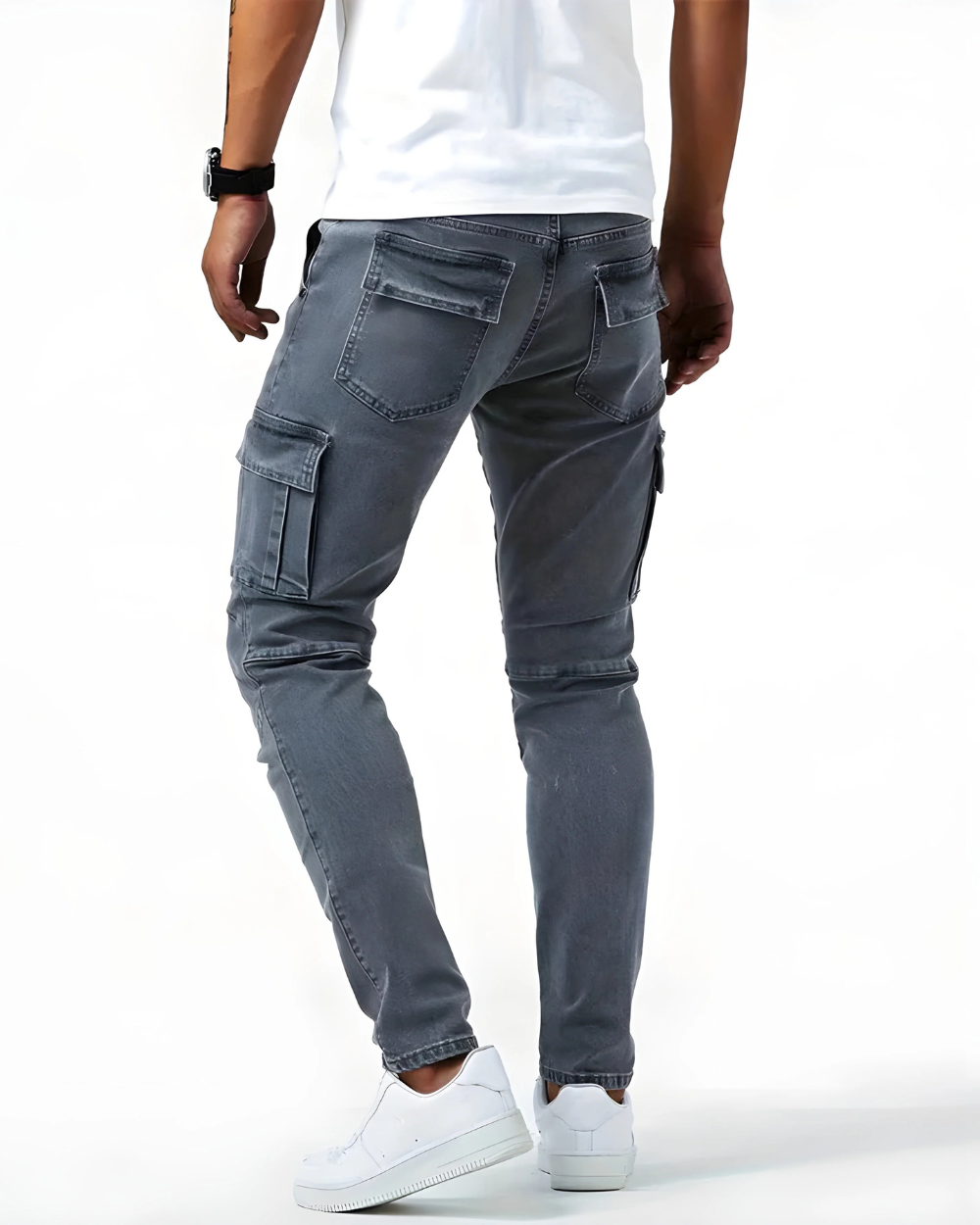 Pantalon cargo élastique premium