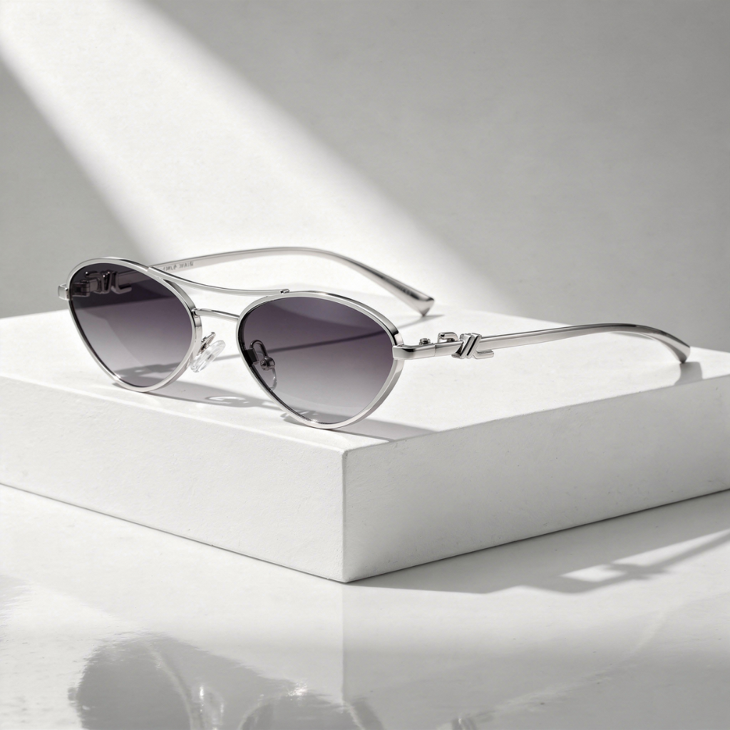 Lunettes de Soleil Ovales Métal
