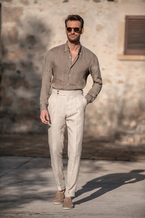 Pantalón De Corte Recto