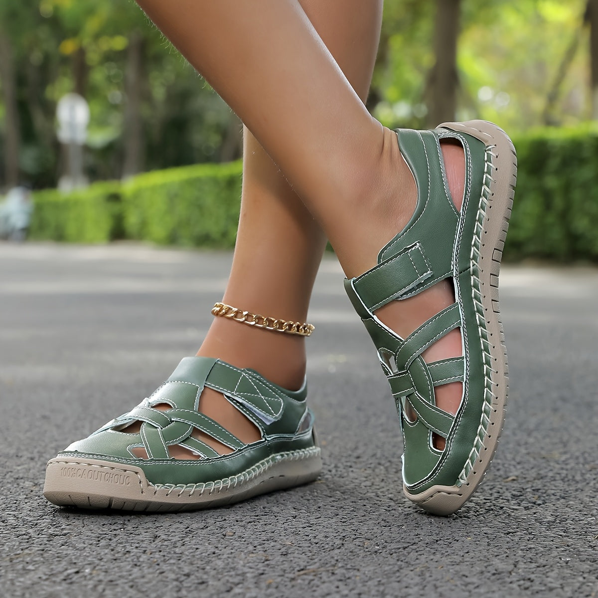 Sandalias Abiertas de Tiras
