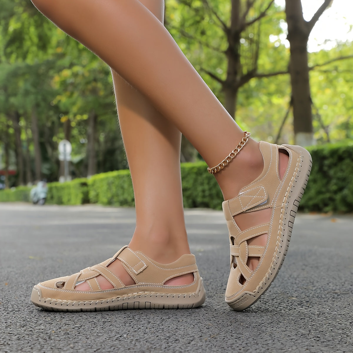 Sandalias Abiertas de Tiras