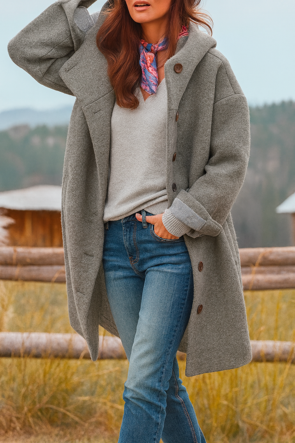Veste à Capuche Style Décontracté