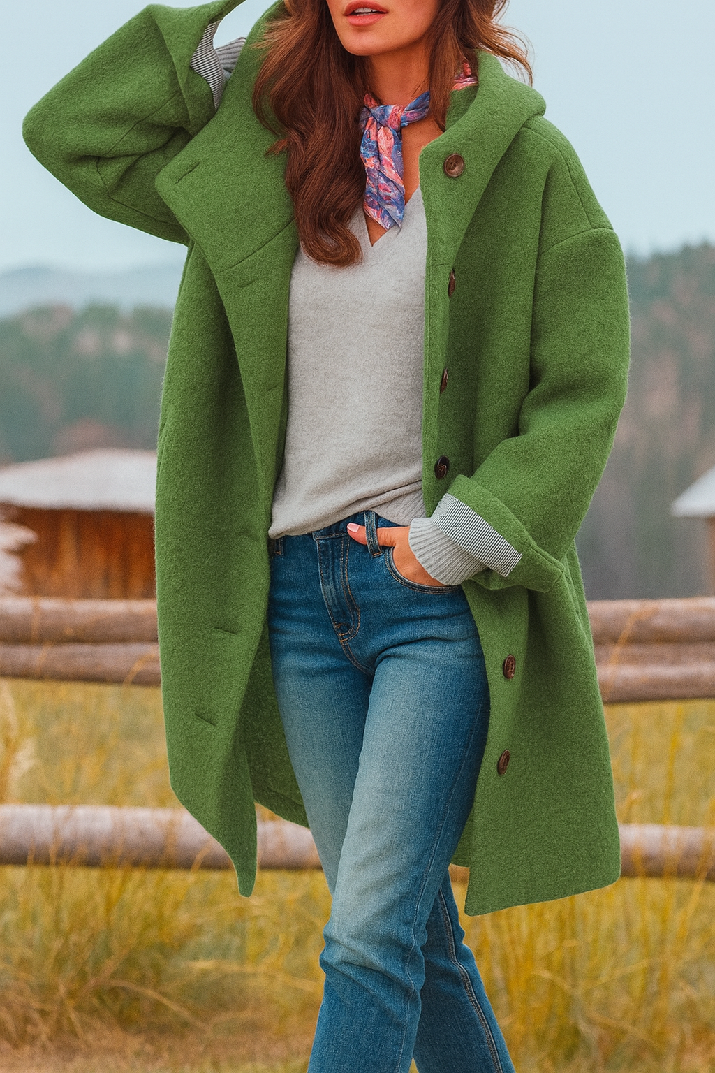 Veste à Capuche Style Décontracté