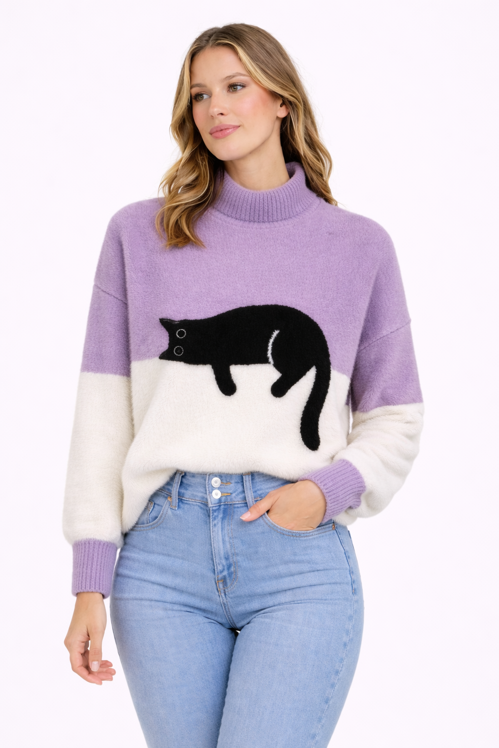 Sweat-shirt avec imprimé brillant