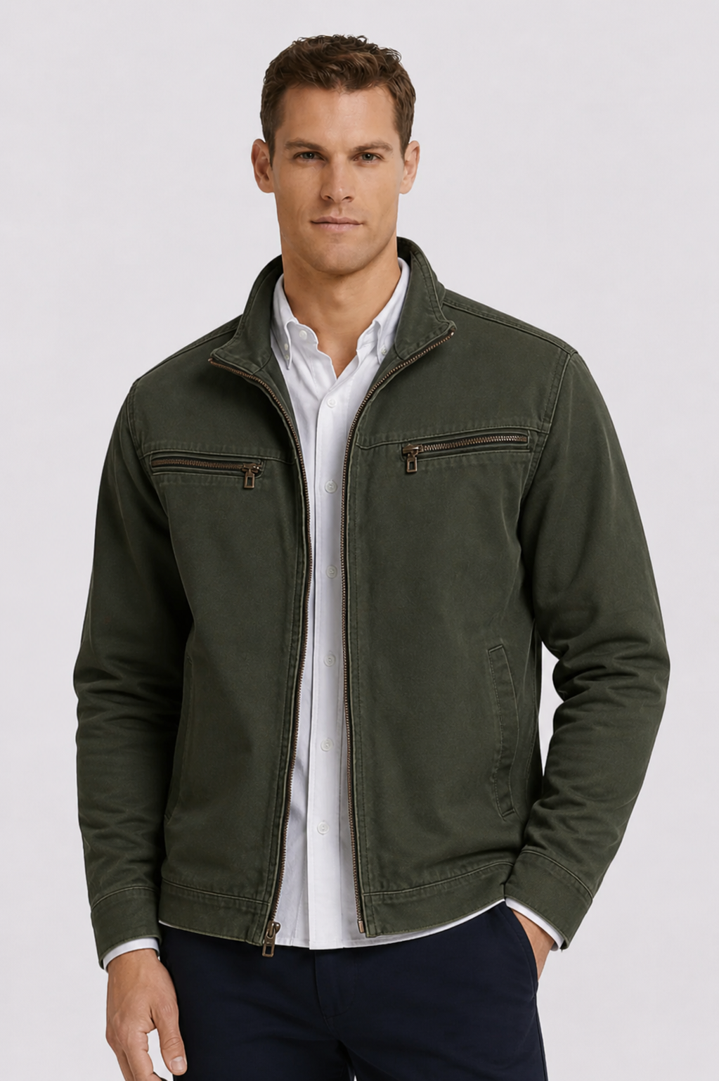 Veste décontractée coupe droite