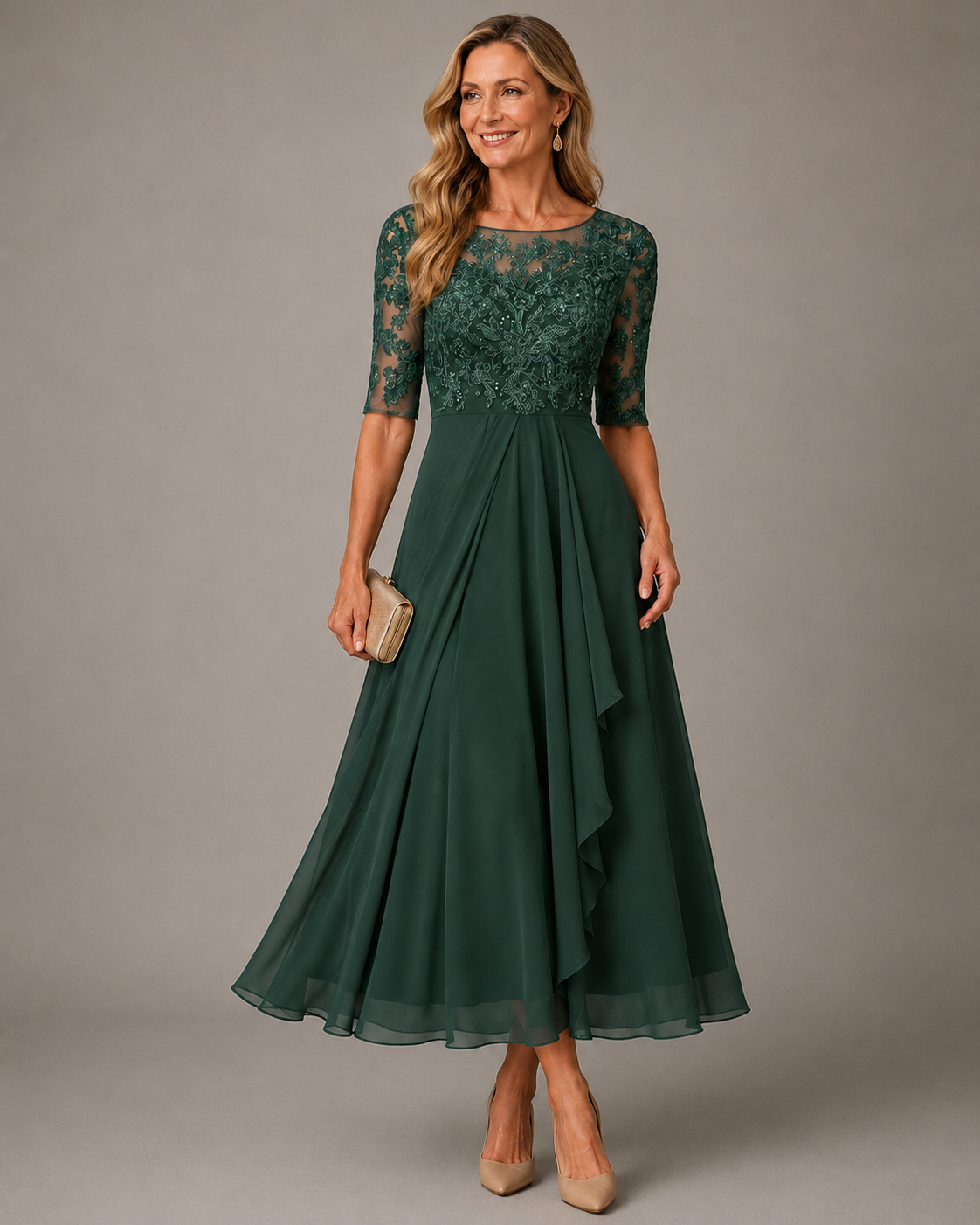 Robe Midi Buste Dentelle