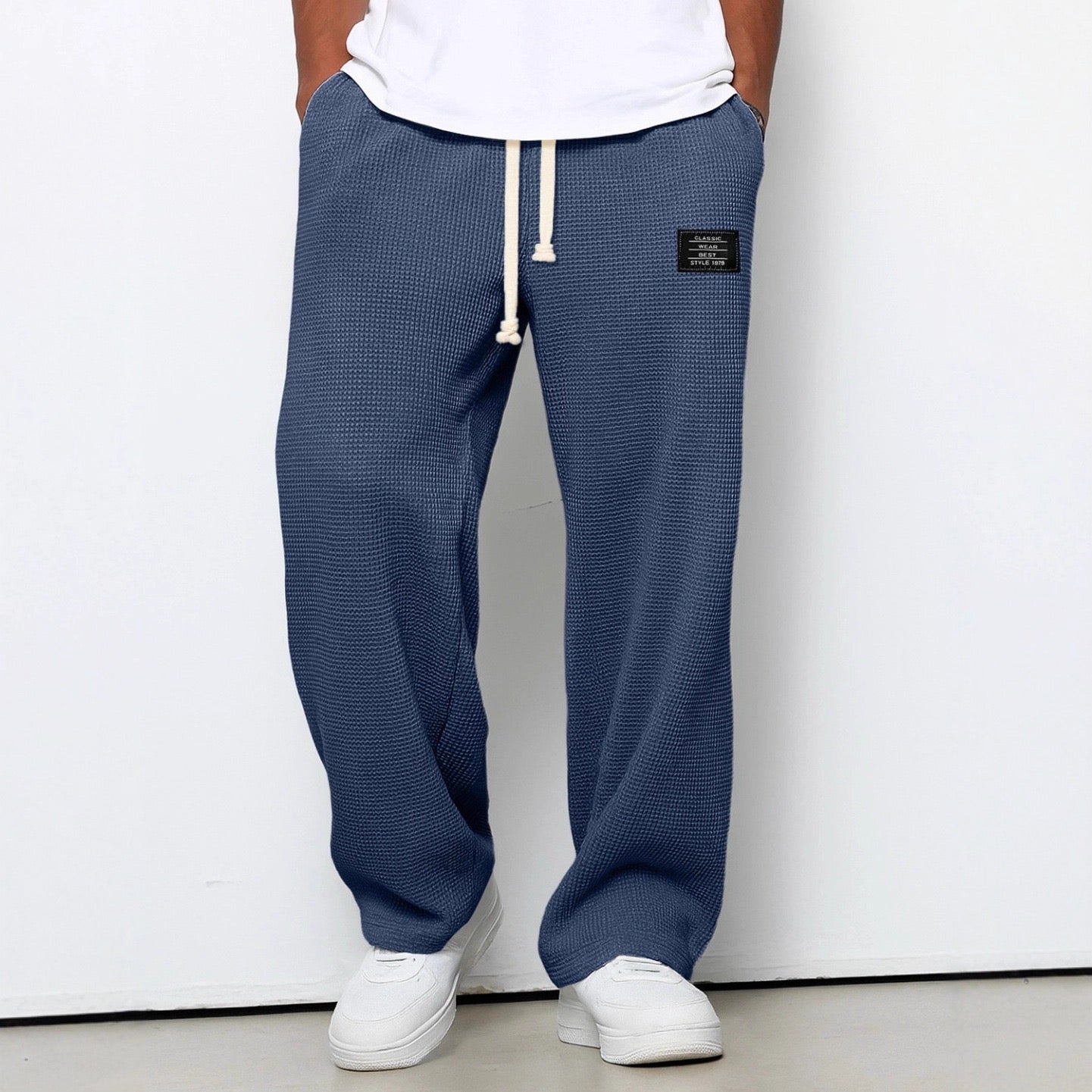 Pantalon large à taille ajustable