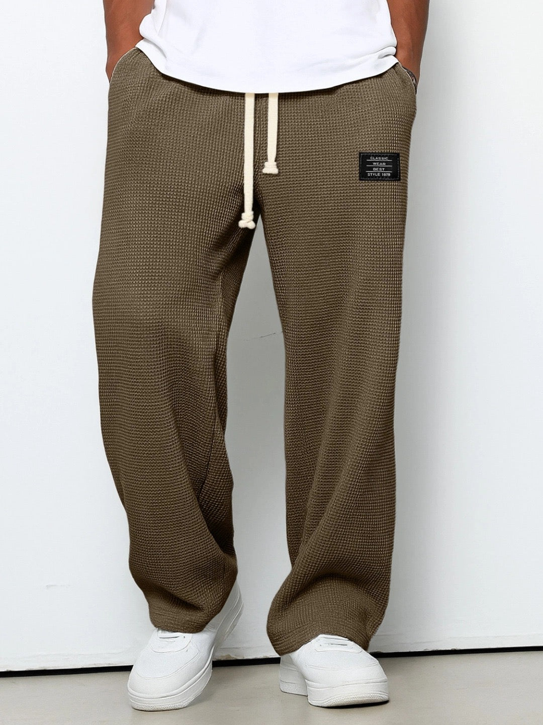 Pantalon large à taille ajustable