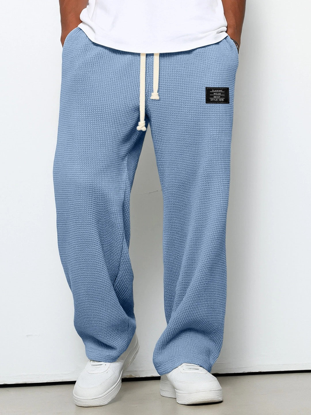 Pantalon large à taille ajustable