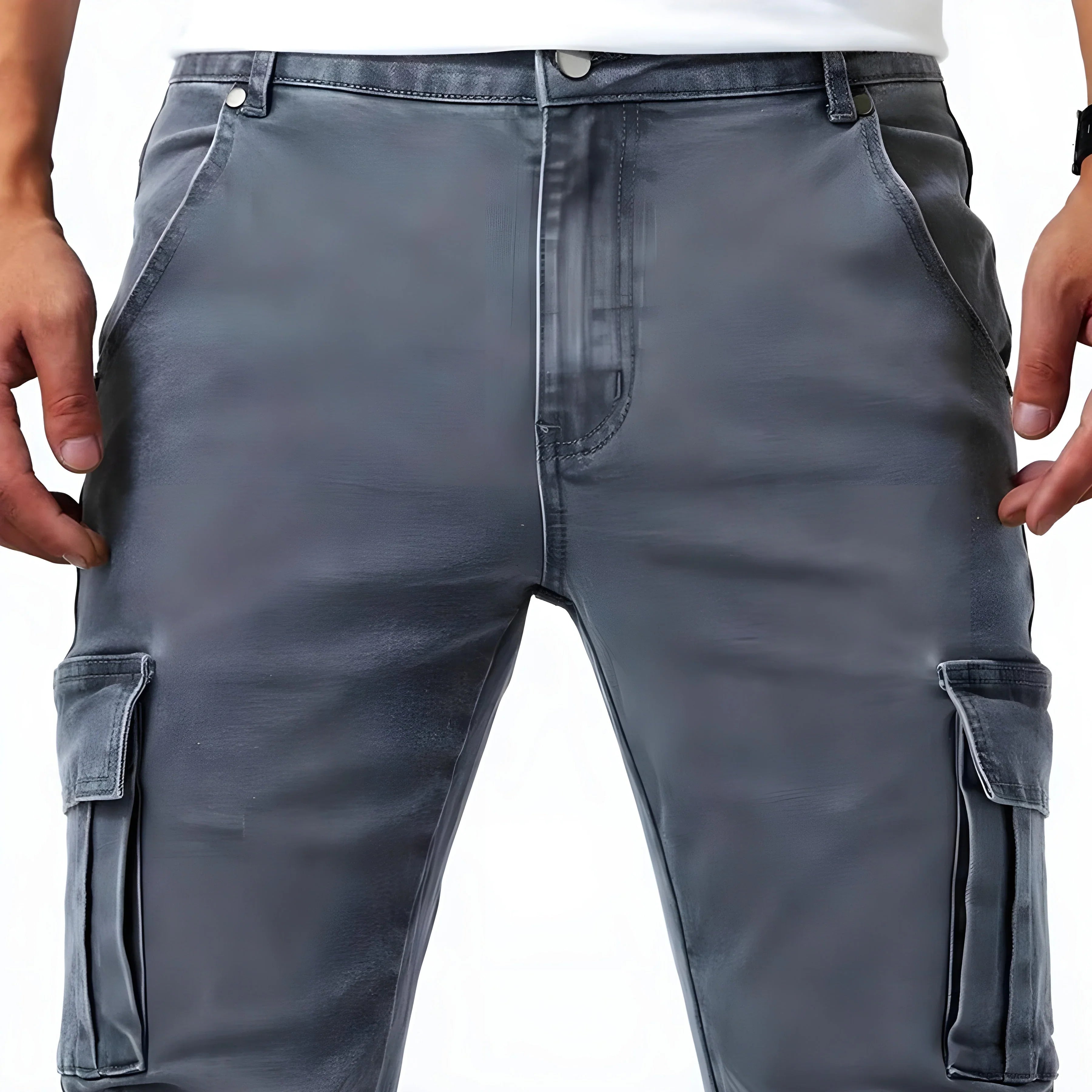 Pantalon cargo élastique premium