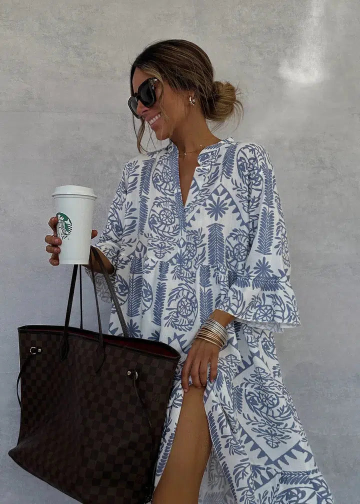 Robe imprimée abstraite