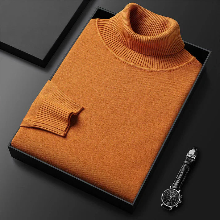 Pull à col roulé en cachemire