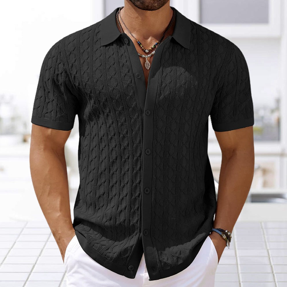 Chemise en maille à manches courtes