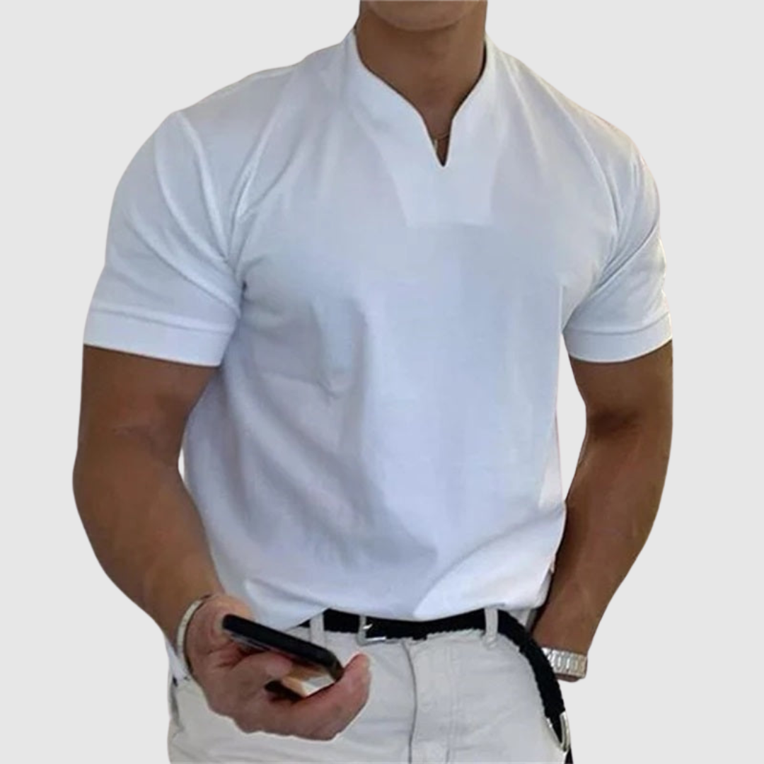 Polo en maille extensible