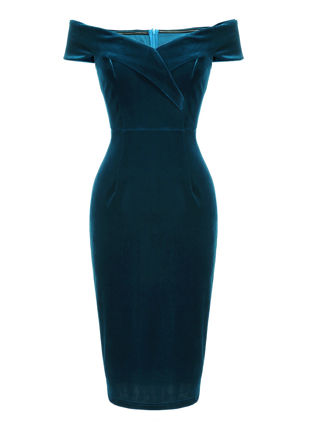 Robe moulante en velours