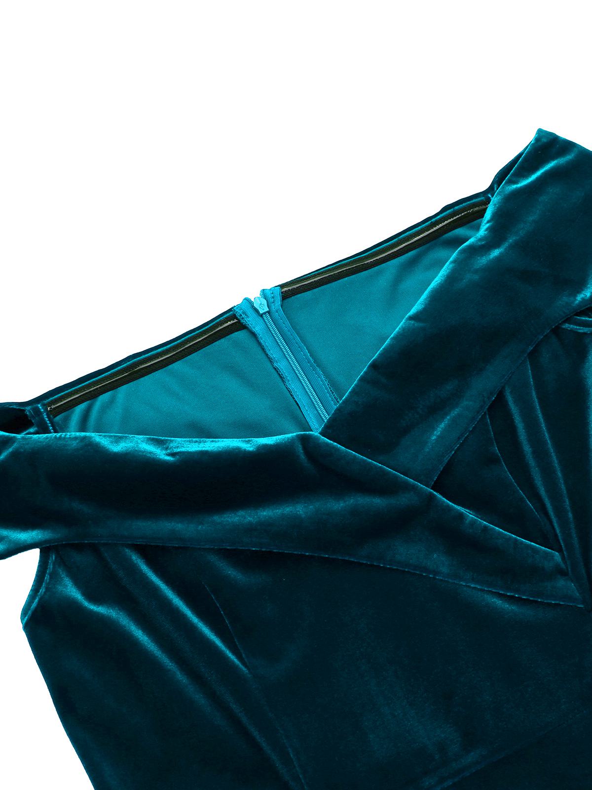 Robe moulante en velours