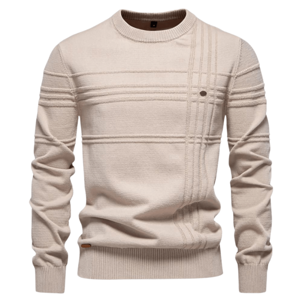 Élégant pull à carreaux