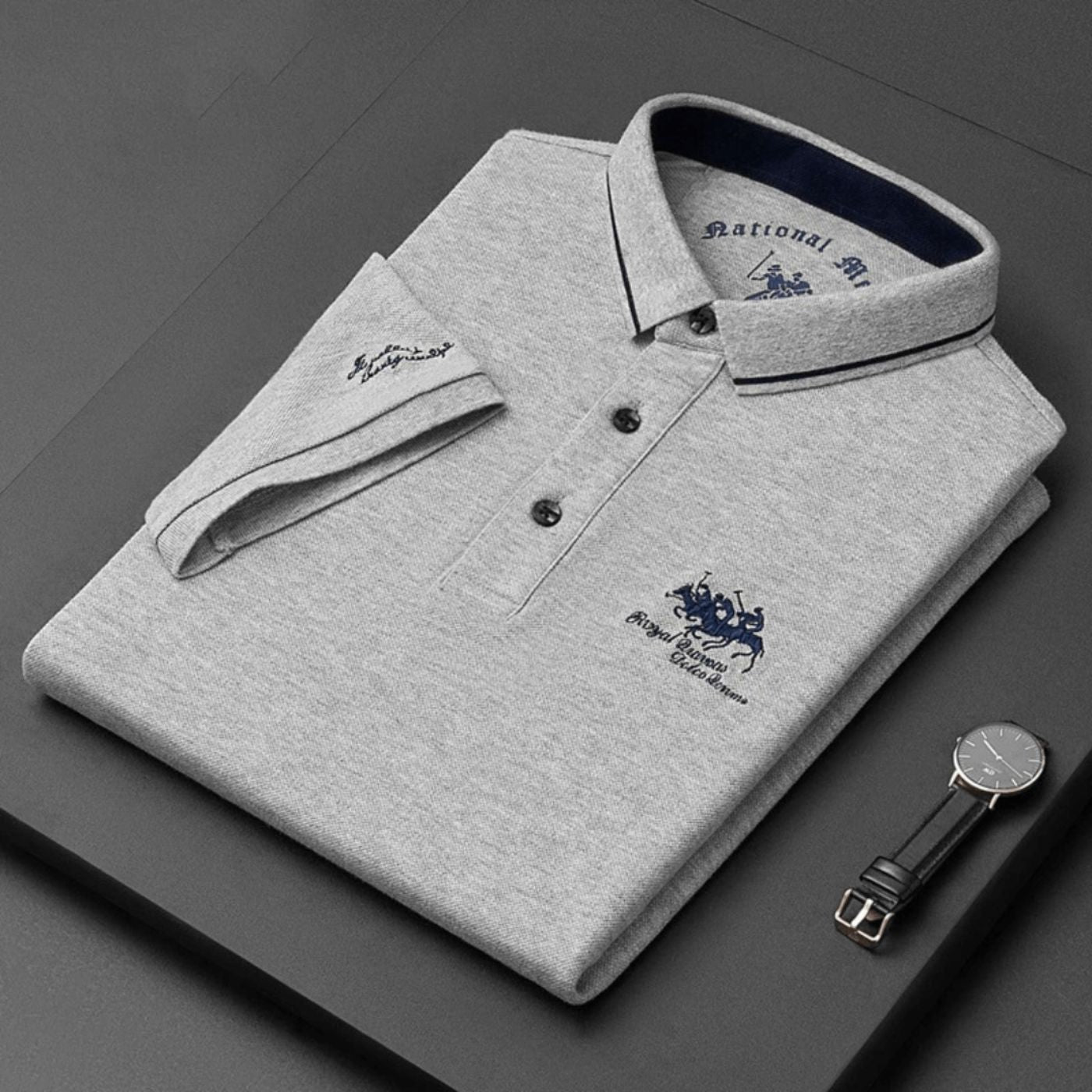 Polo Col Contrasté