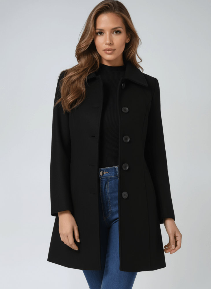 Manteau d'hiver à fermeture boutonnée
