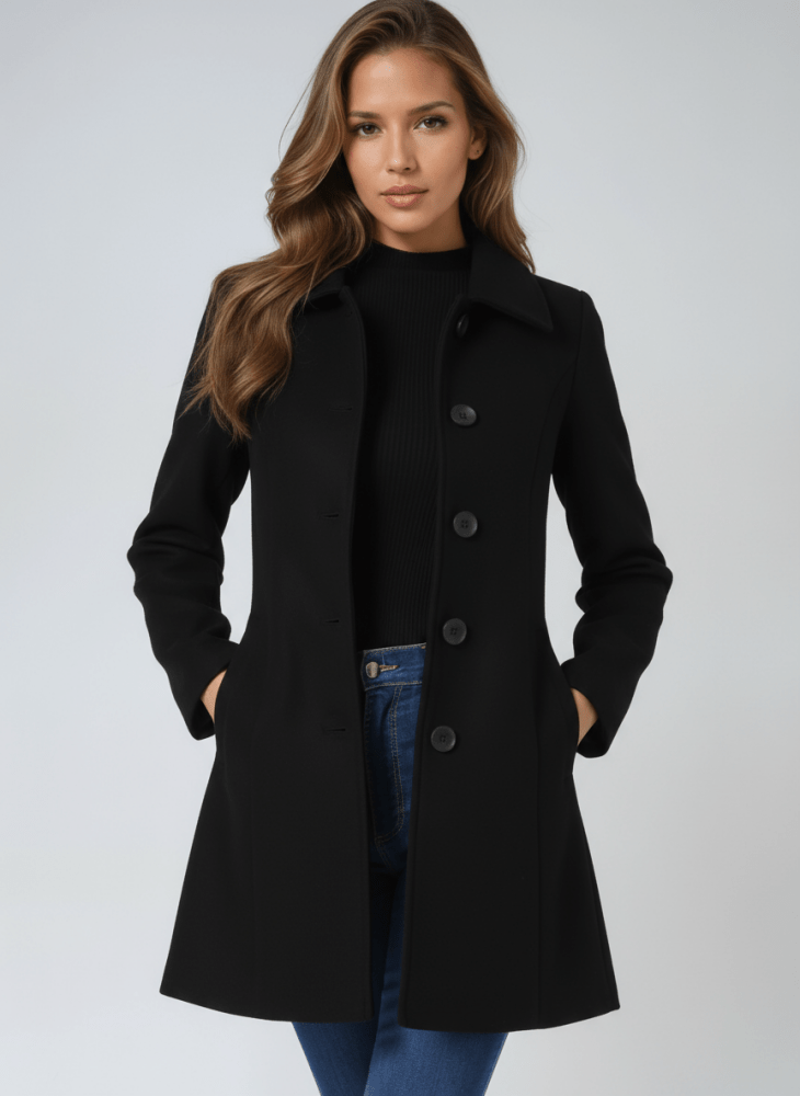 Manteau d'hiver à fermeture boutonnée