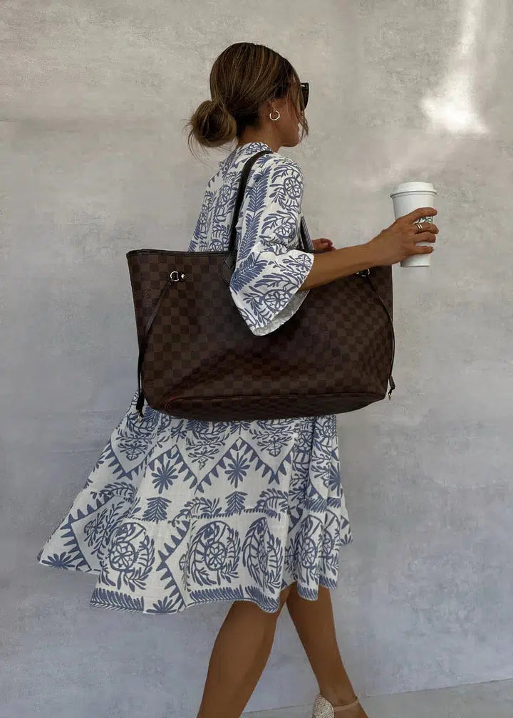 Robe imprimée abstraite