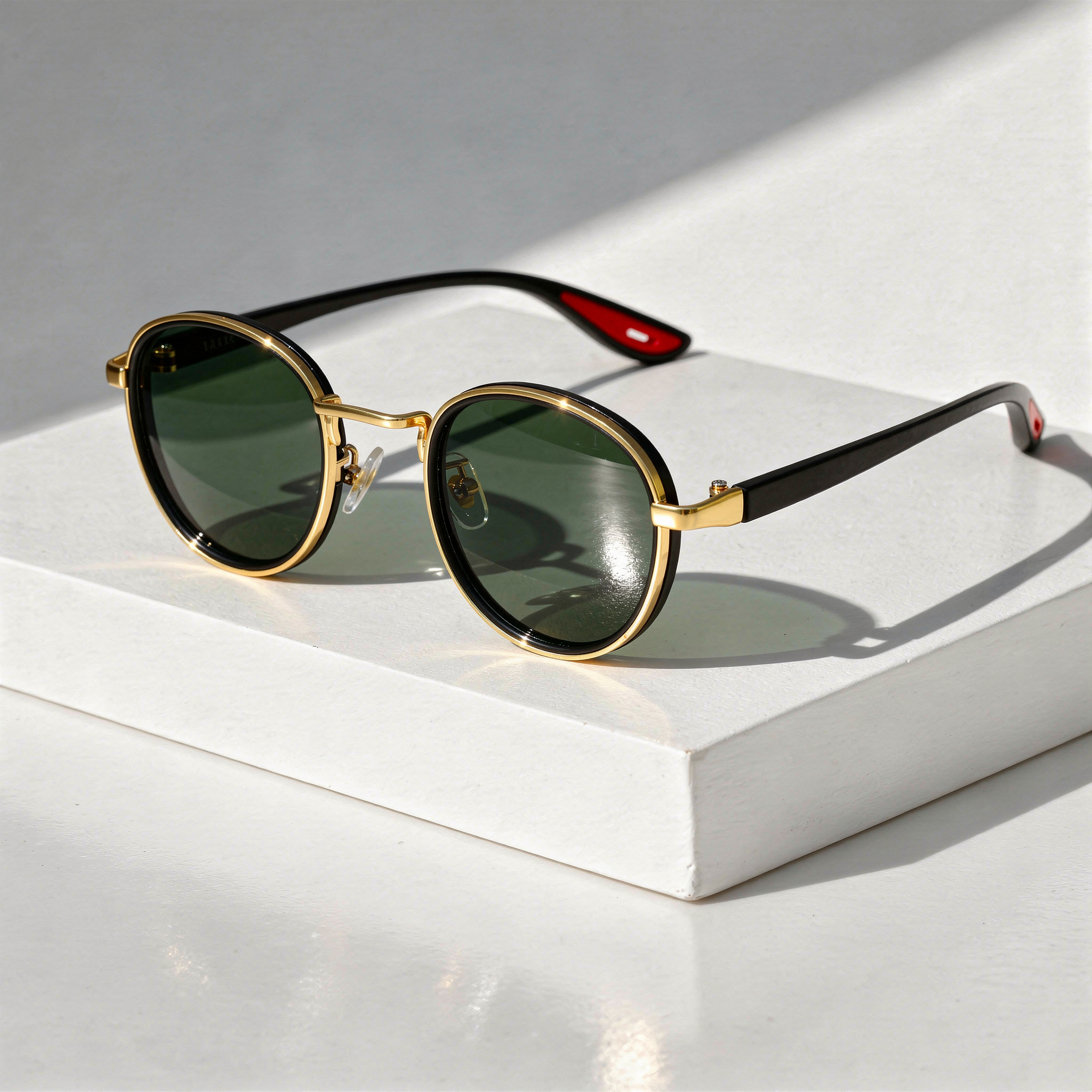 Lunettes de Soleil Rondes Cerclées