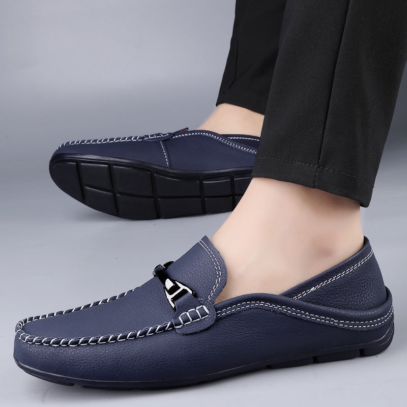 Mocassins Surpiqûres Contrastées