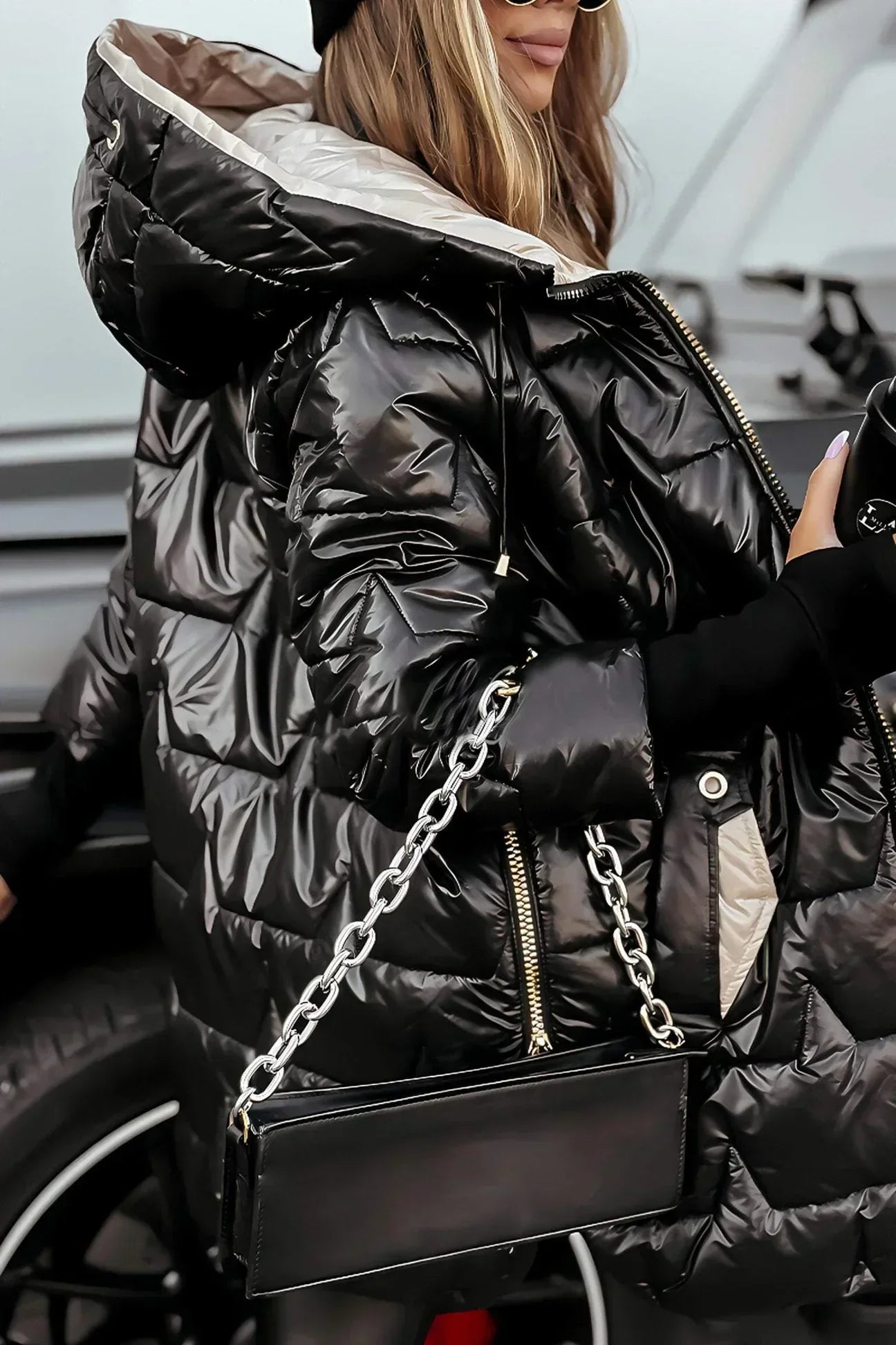 Doudoune longue urbaine