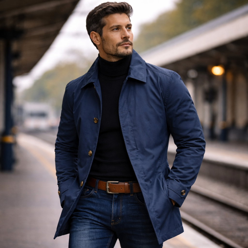Manteau ajusté à coupe droite