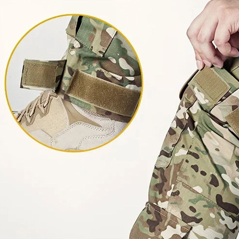 Pantalon cargo à genouillères intégrées