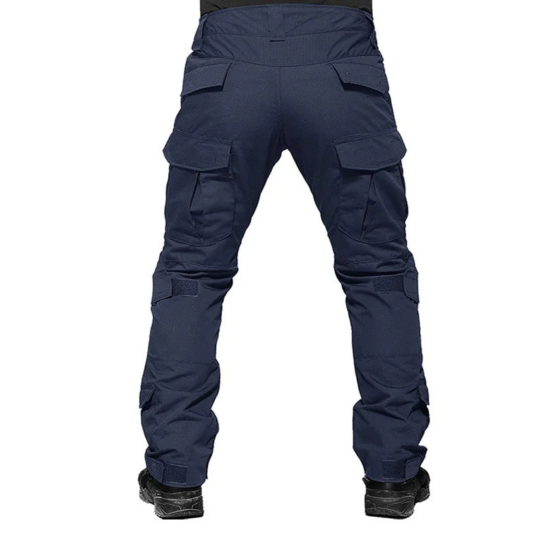 Pantalon cargo à genouillères intégrées