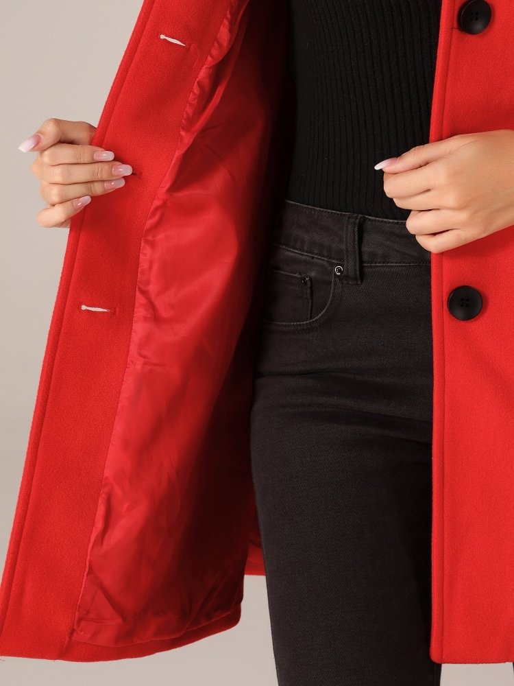 Manteau d'hiver à fermeture boutonnée