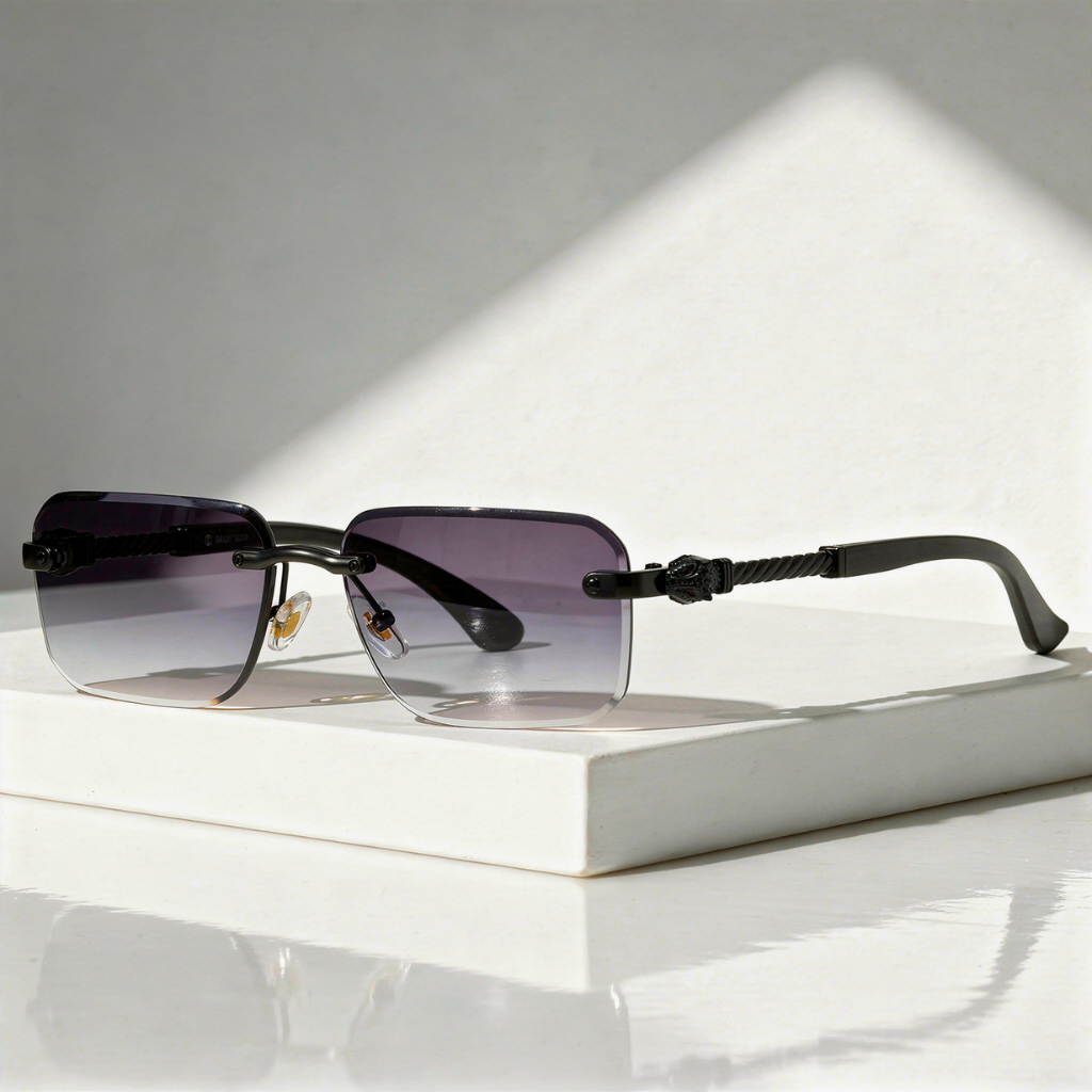 Lunettes de Soleil Carrées Tête de Fauve