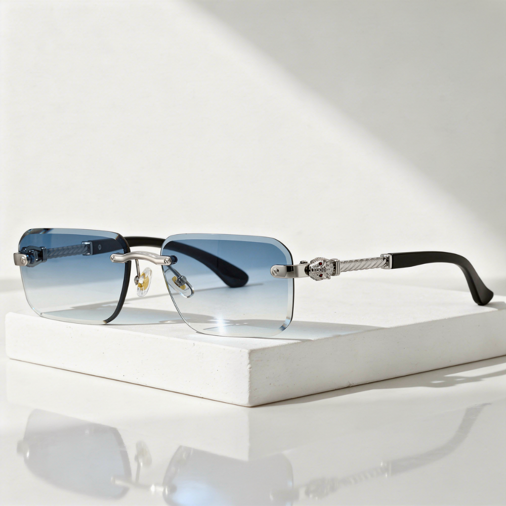 Lunettes de Soleil Carrées Tête de Fauve