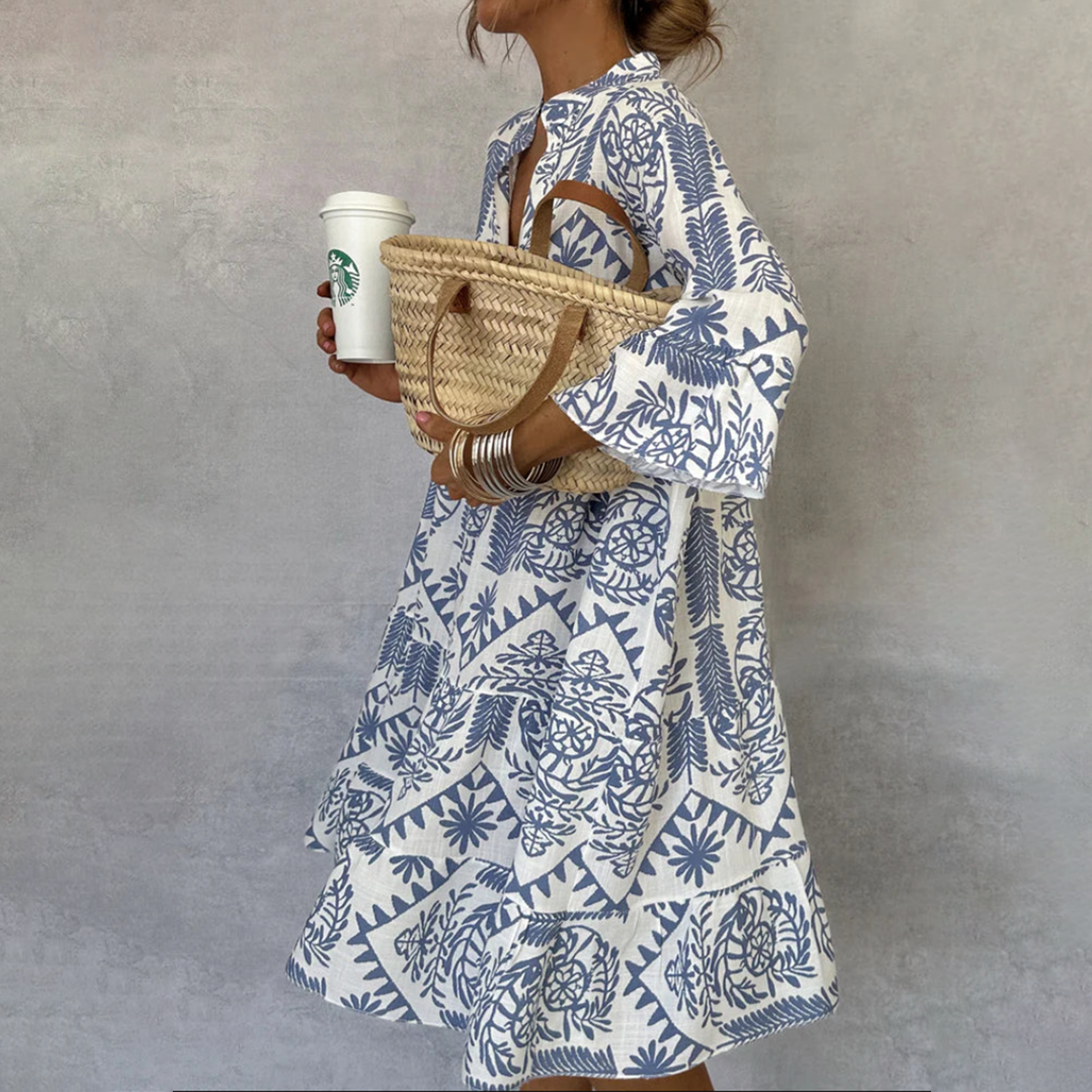 Robe imprimée abstraite
