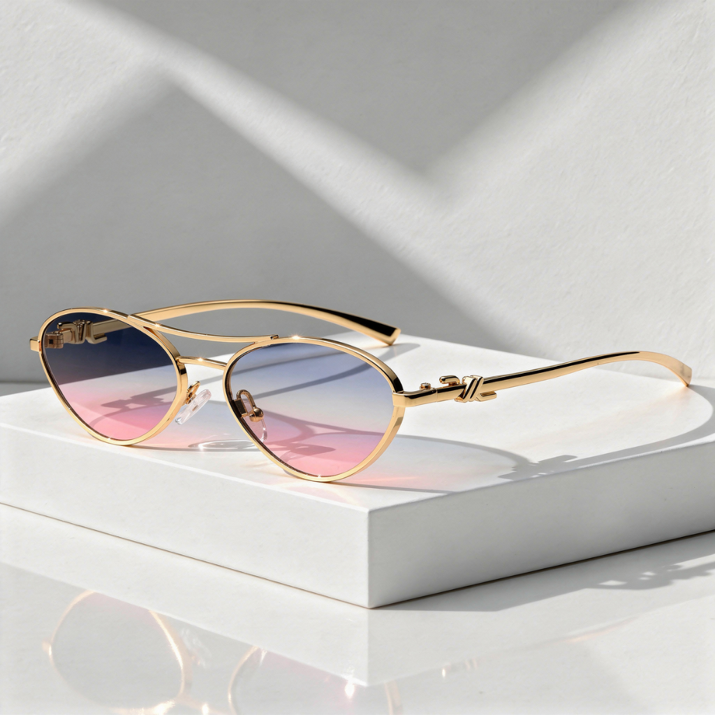 Lunettes de Soleil Ovales Métal
