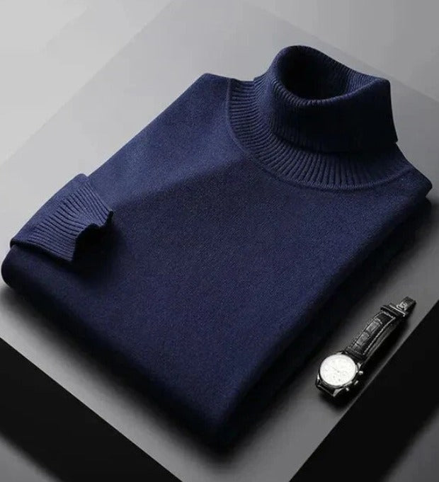 Pull à col roulé en cachemire