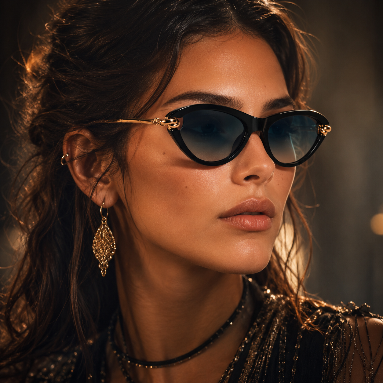 Lunettes de Soleil Chaîne