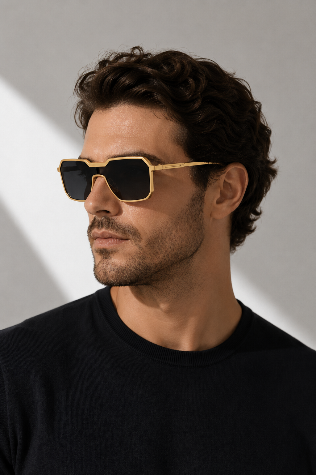 Lunettes de Soleil Masque Métal