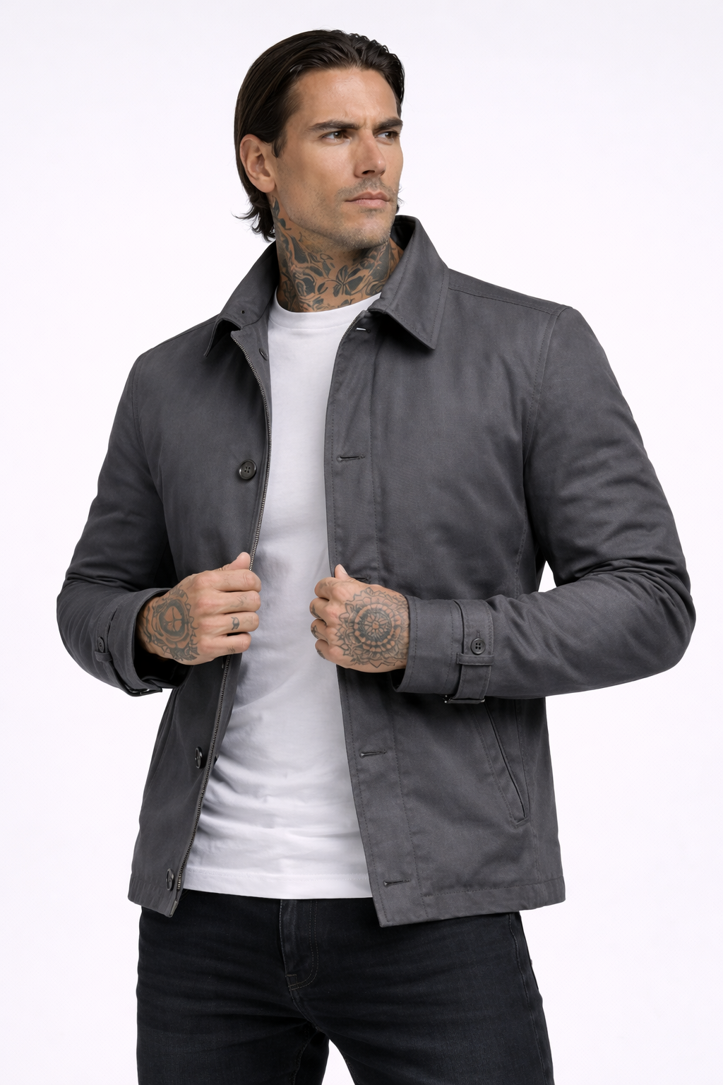 Manteau ajusté à coupe droite