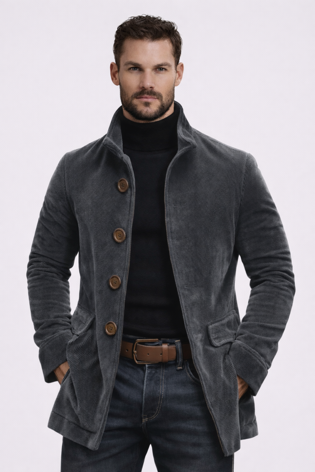 Veste en Velours Côtelé – Élégance et Style Moderne