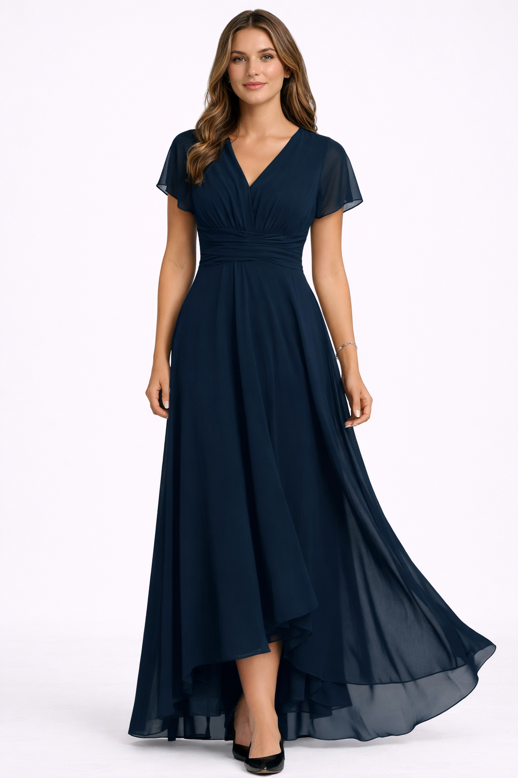 Robe de soirée ligne fluide