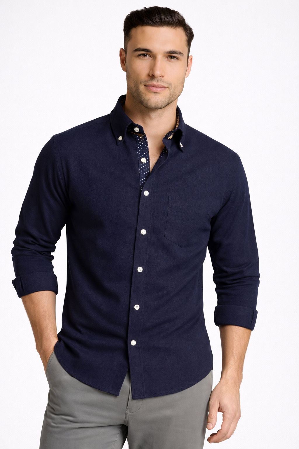 Chemise structurée à rayures