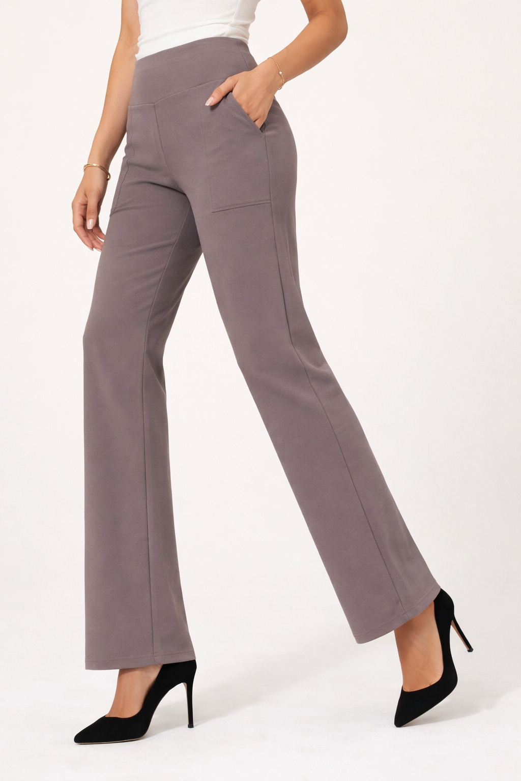 Pantalon en maille ajusté
