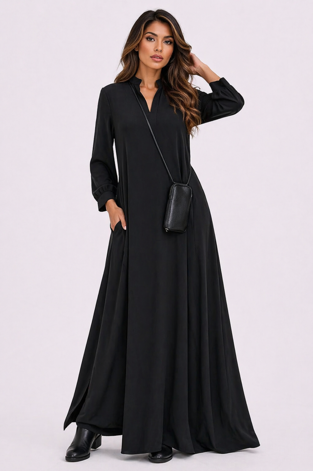 Robe maxi coupe décontractée
