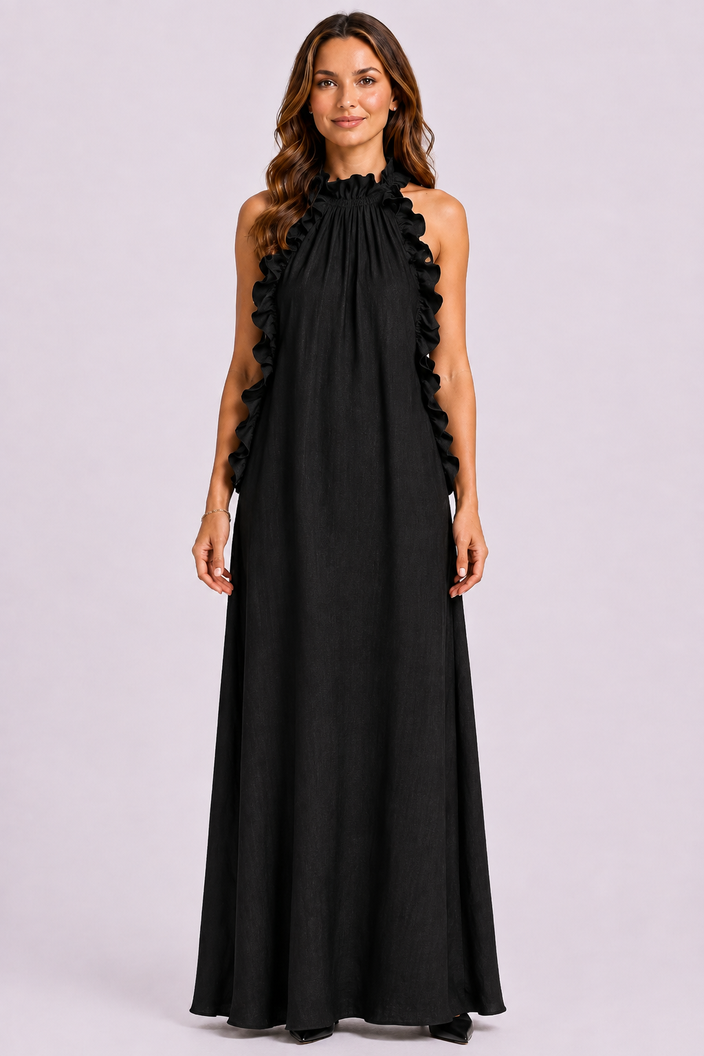 Robe Longue Volantée Dos Nu